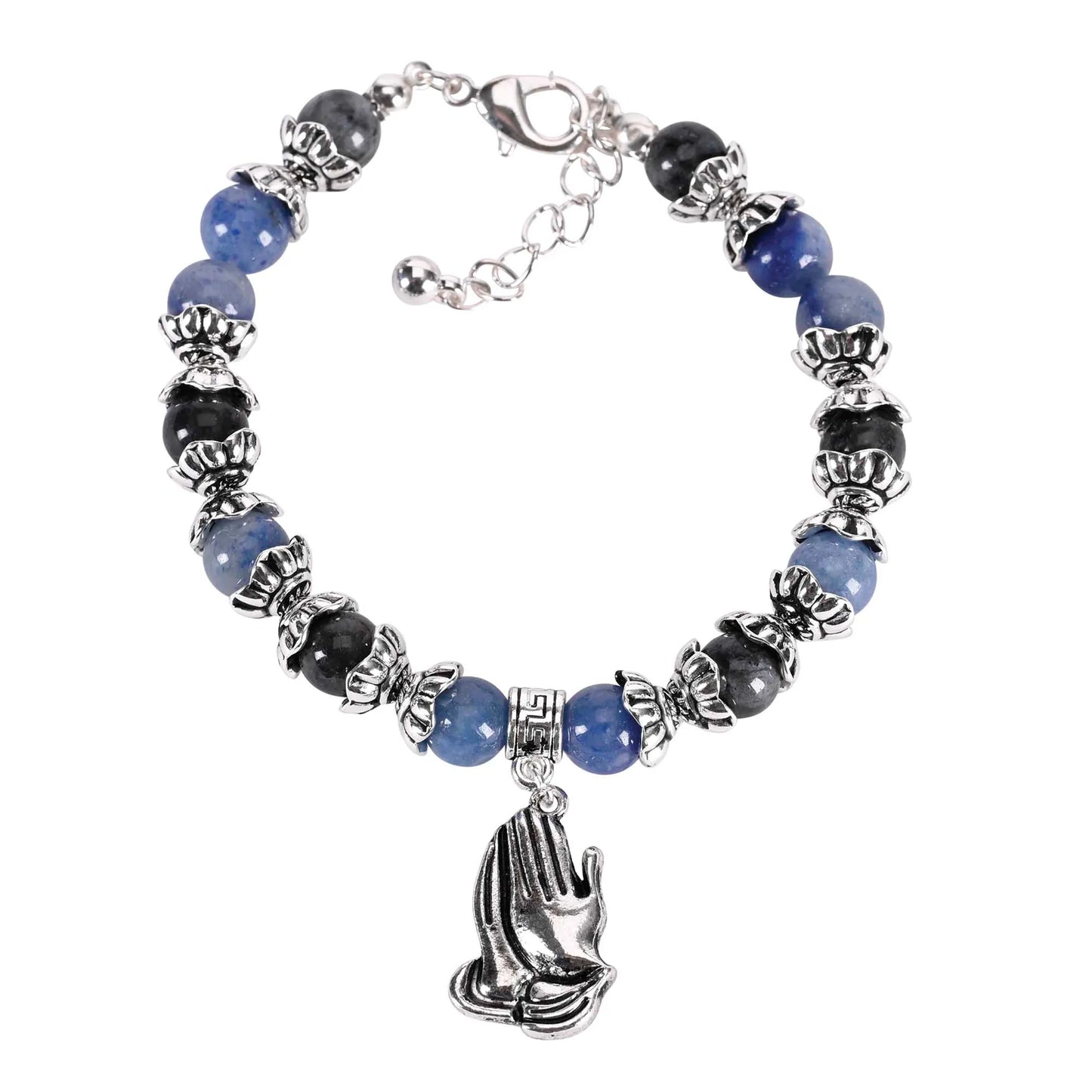 Bead Bracelet Serenity Prayer Blue