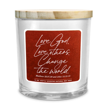 Soy Candle Love God Love Others 13Oz