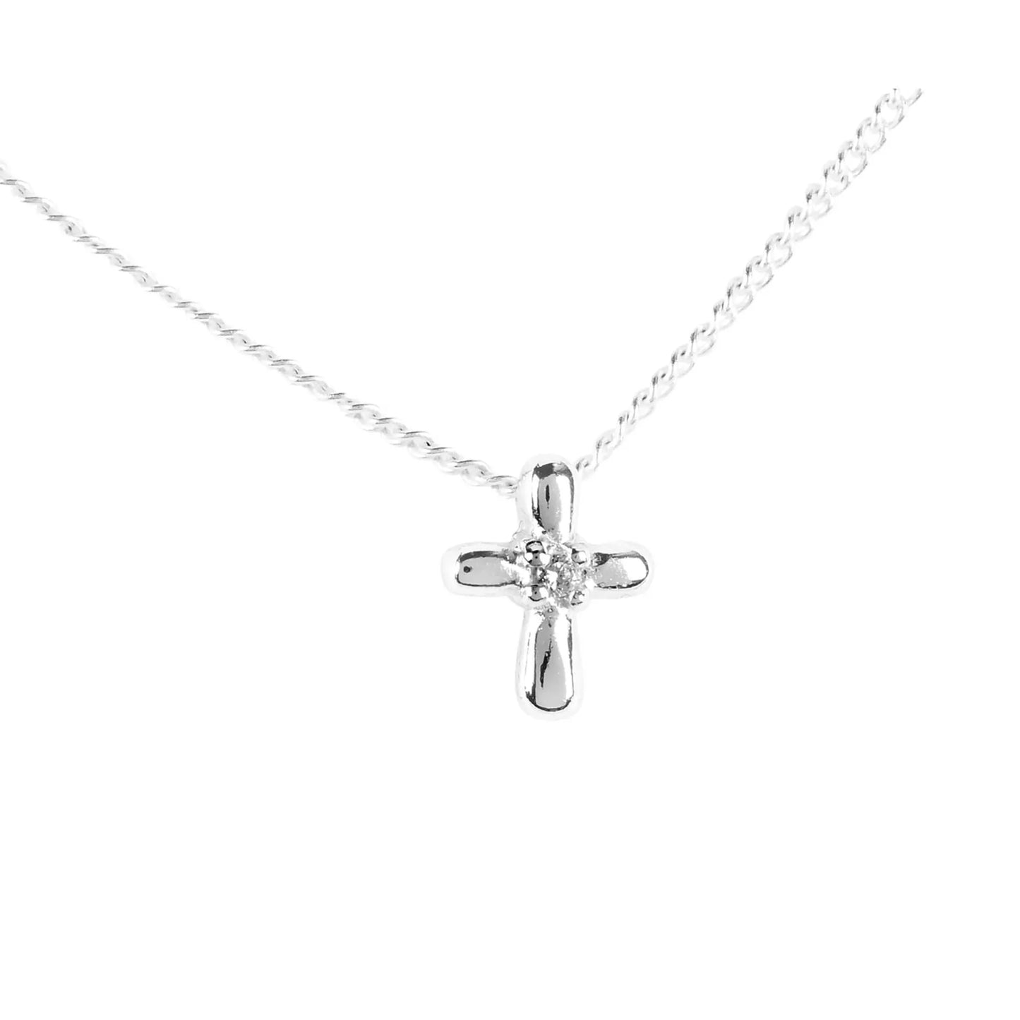 Necklace 1st Communion Petal Cross