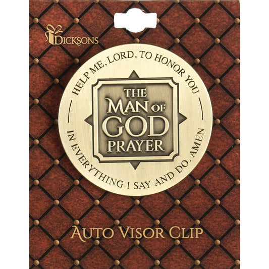 Visor Clip Man Of God Prayer Metal