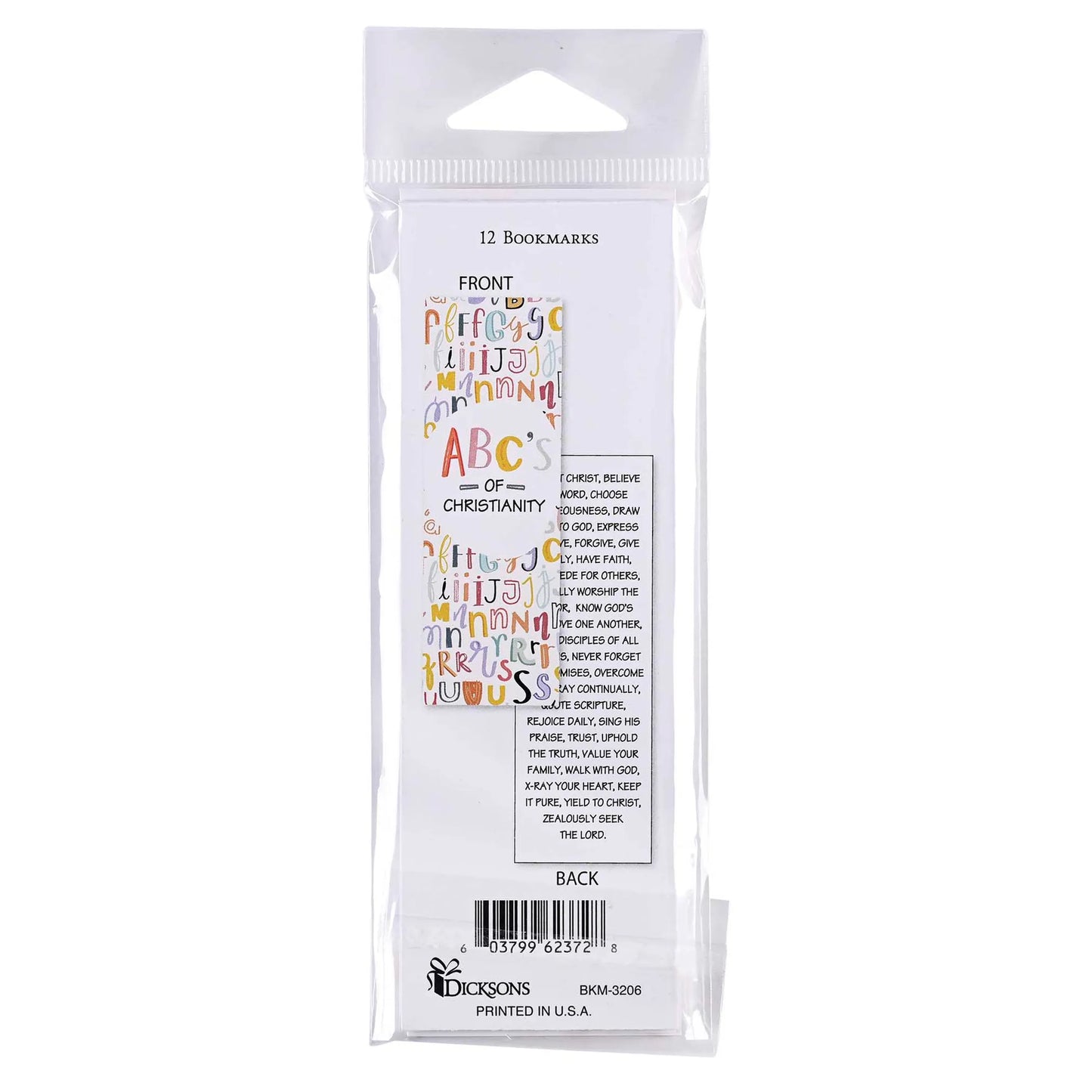 Bookmark ABC Of Christianity 2x6 12-Pack