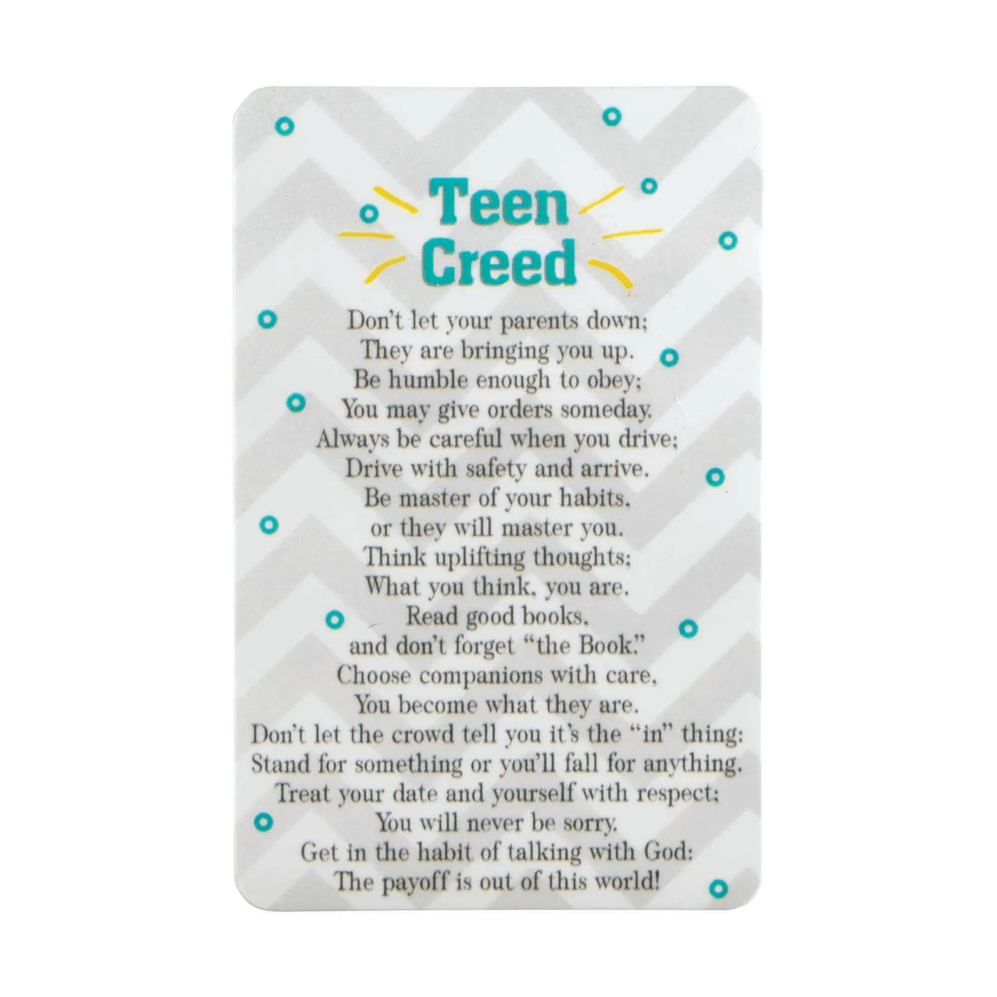 Teen Creed Pocketcard