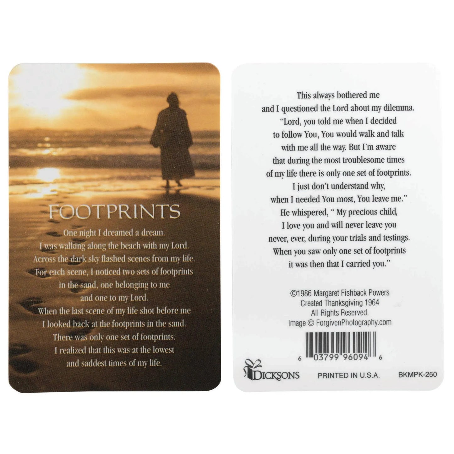 Footprints Pocketcard