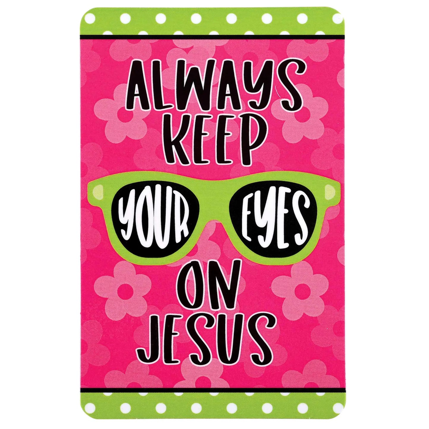 Pocketcard Keep Your Eyes On Jesus