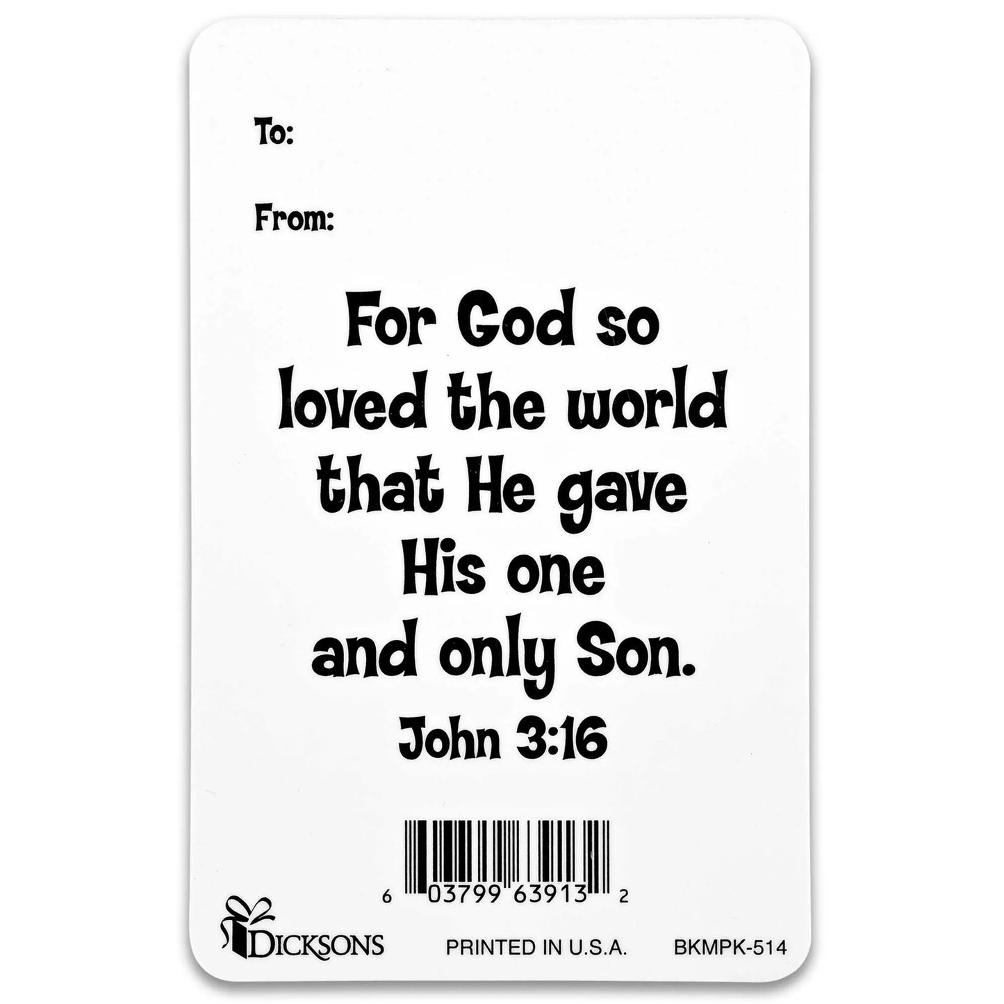 Pocketcard Pink Cross John 3:16