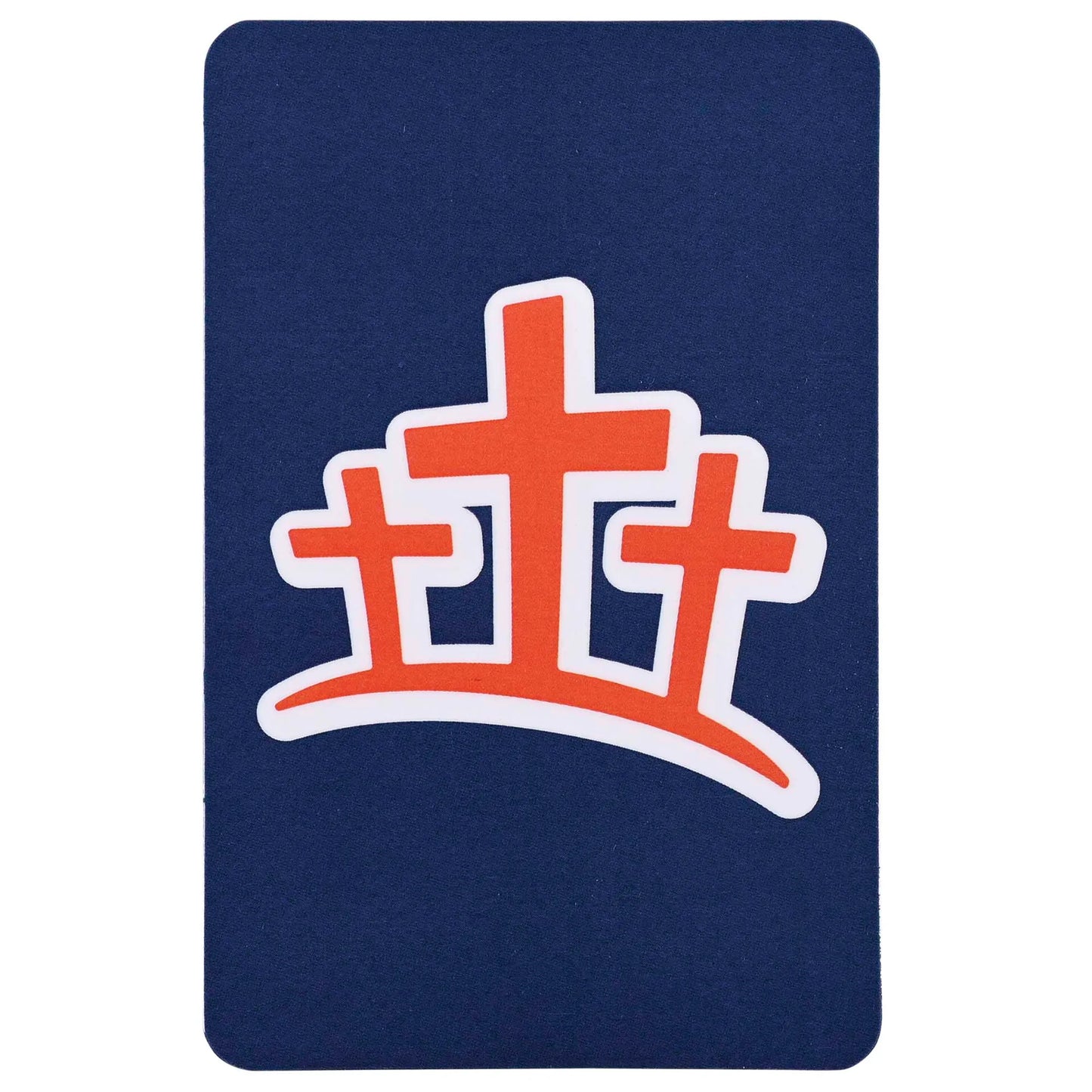 Pocketcard Orange Crosses John 3:16