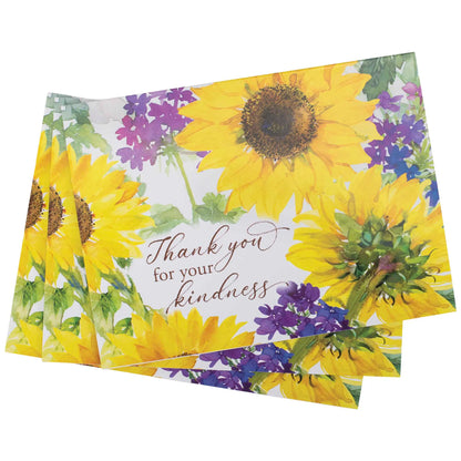 Card Set Thank You Sunflowers