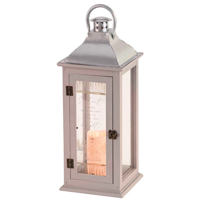 Lantern Silent Night LED Candle Gray