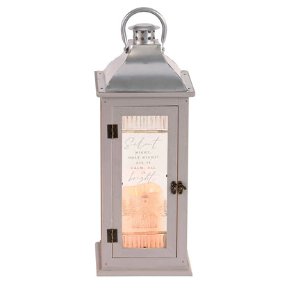 Lantern Silent Night LED Candle Gray