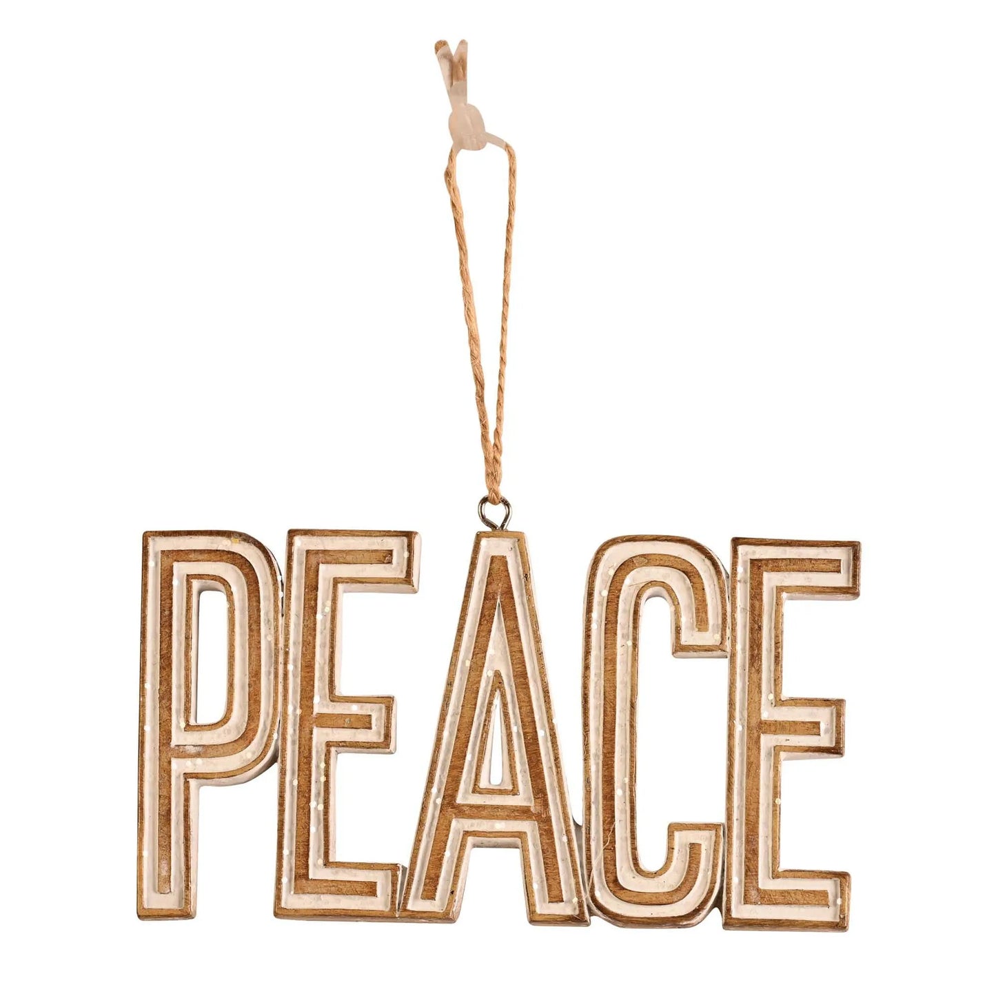 Ornament Peace Resin