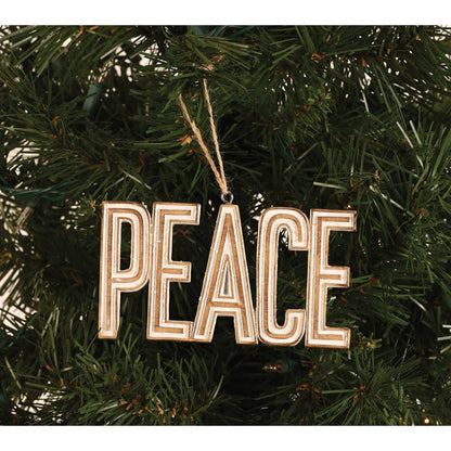 Ornament Peace Resin