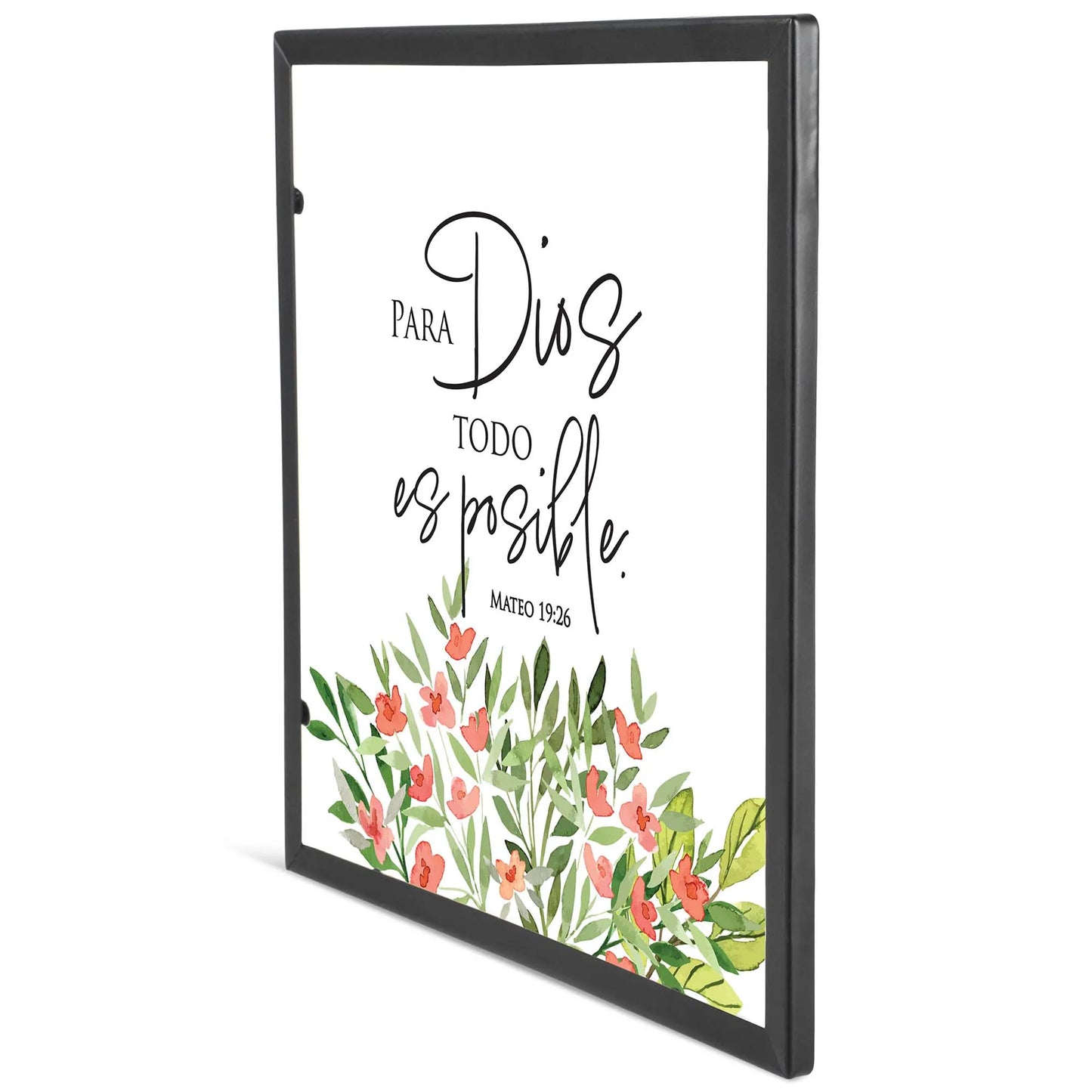 Framed Wall Art Para Dios Todo Es 10x10