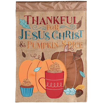 Flag Jesus Christ & Pumpkin Spice 13x18