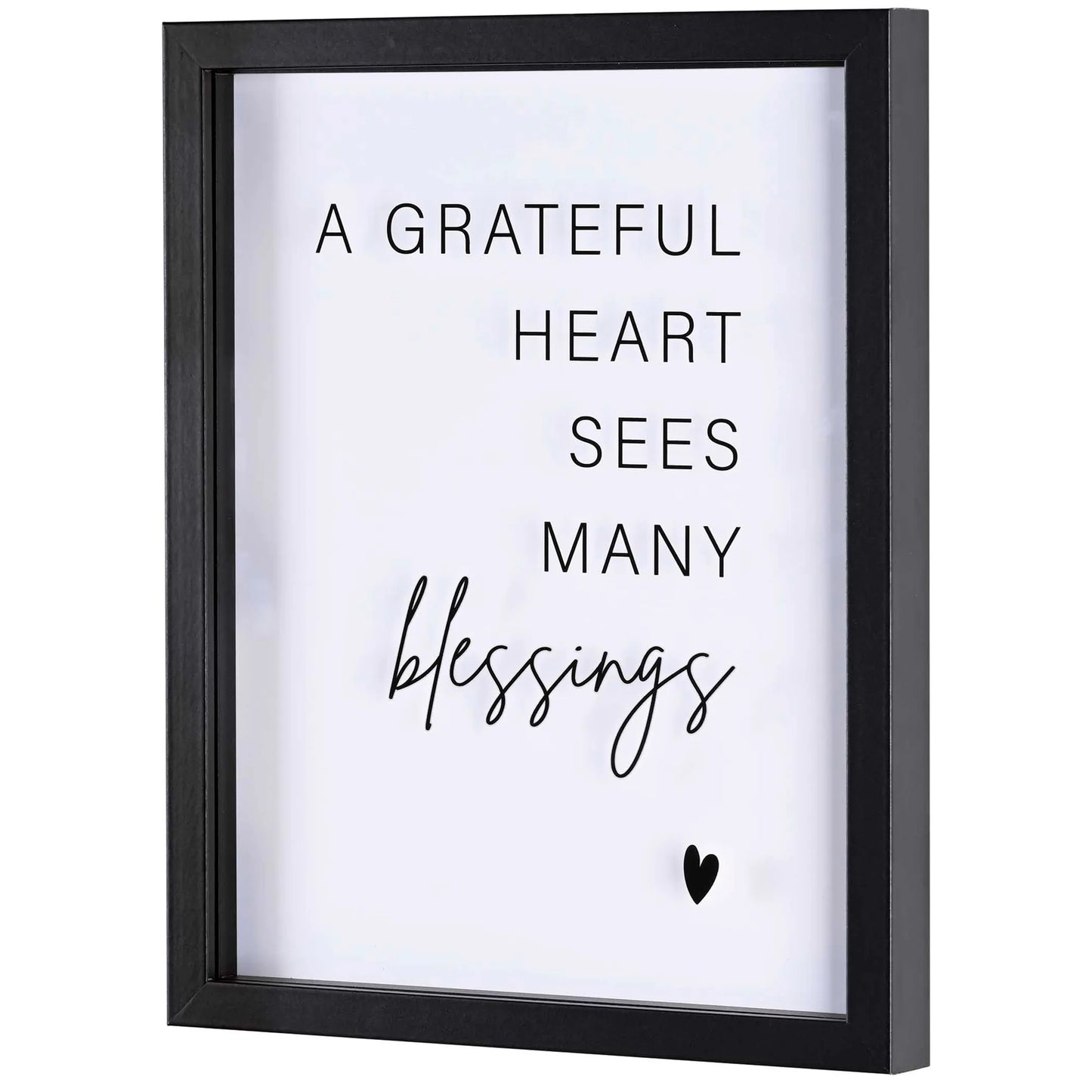 Framed Wall Art A Grateful Heart 11x14