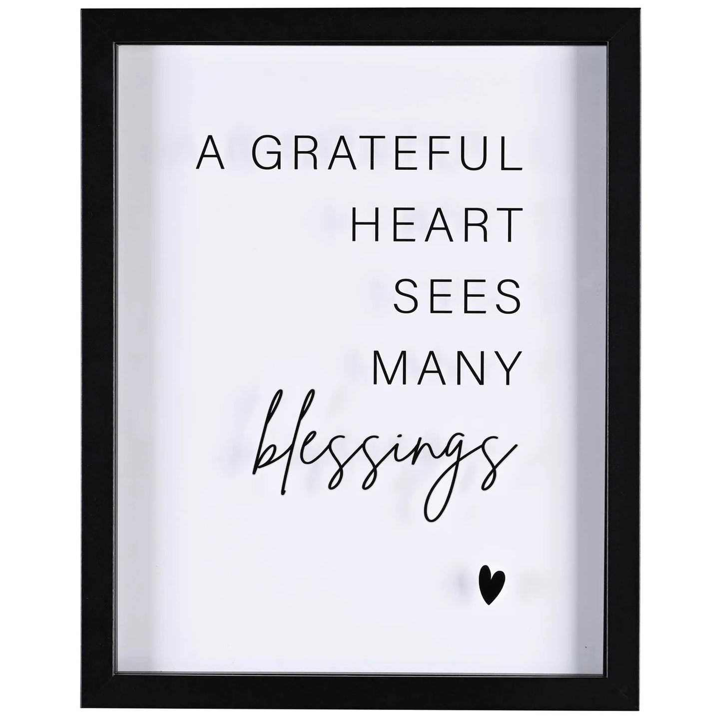 Framed Wall Art A Grateful Heart 11x14