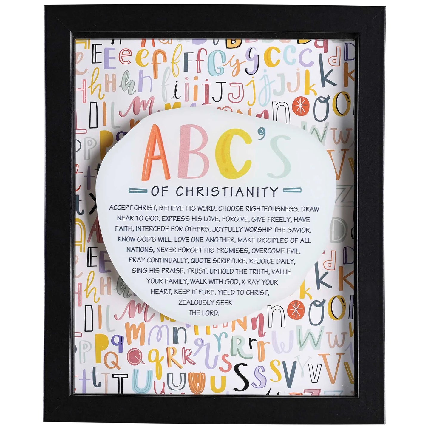 Framed Art ABC Of Christianity 8x10