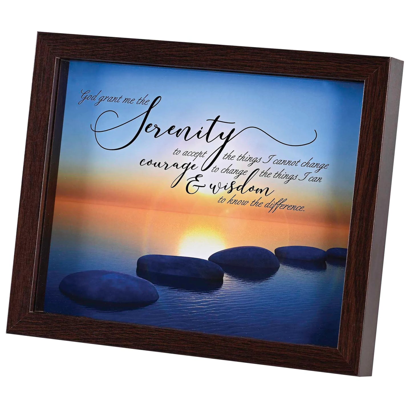 Framed Art Serenity Prayer 10x8