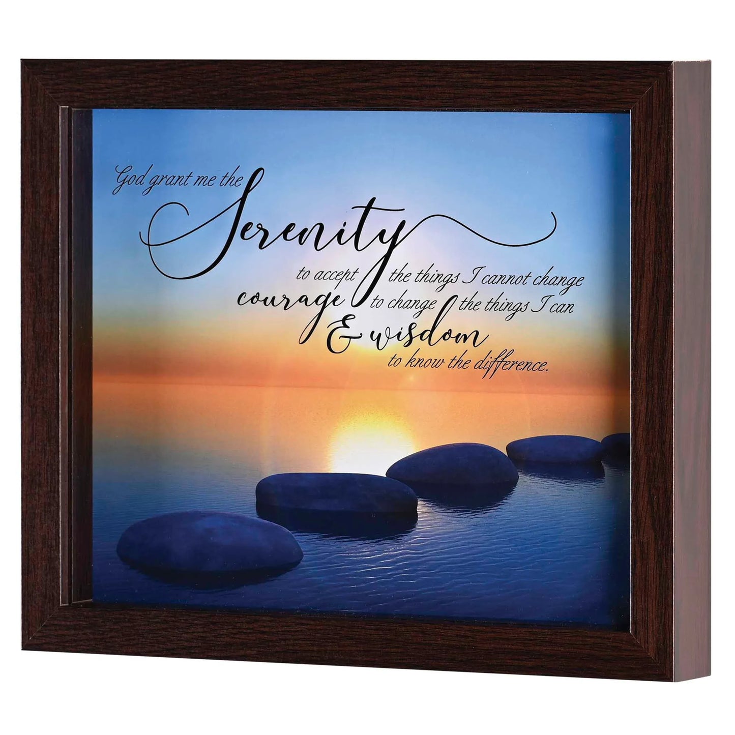 Framed Art Serenity Prayer 10x8