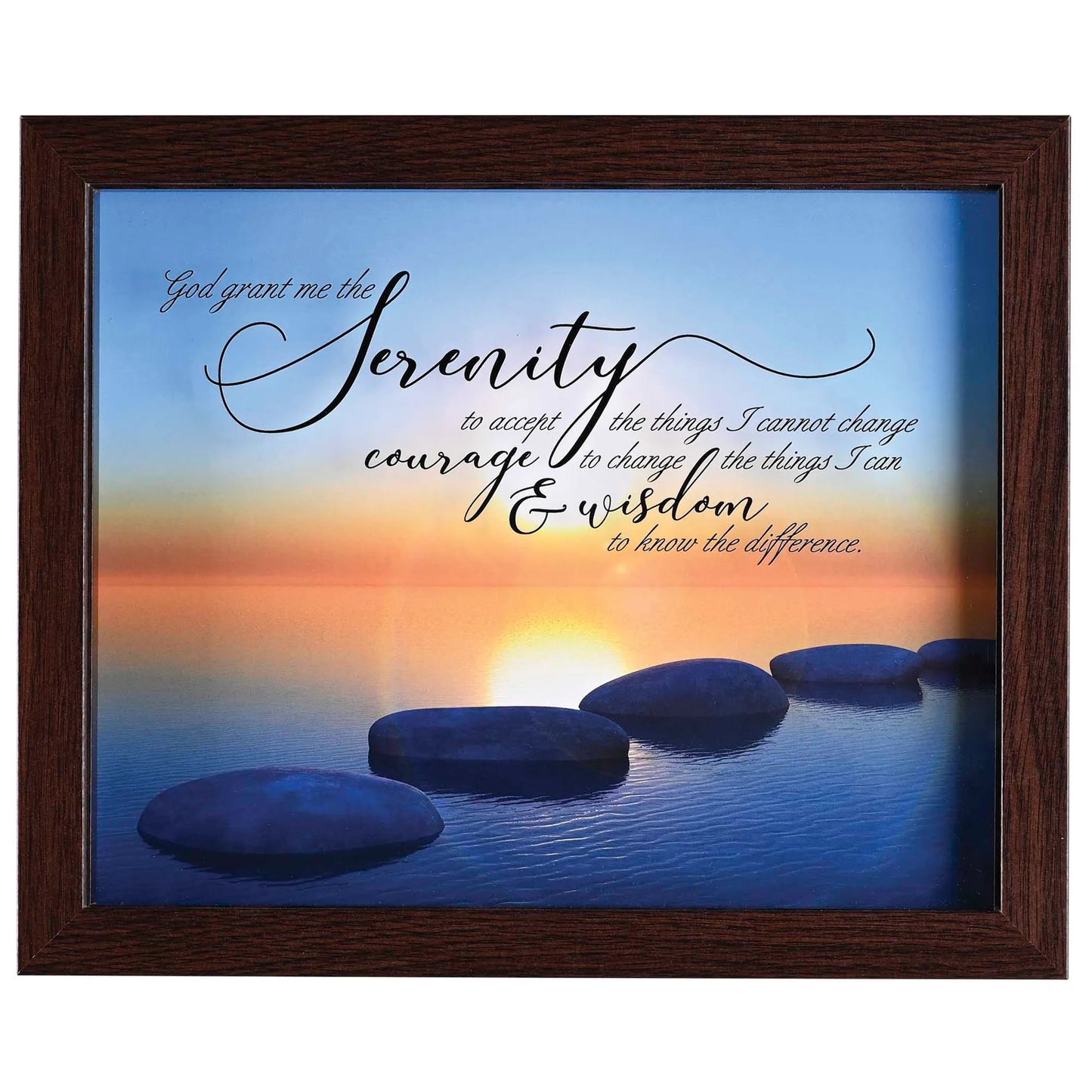 Framed Art Serenity Prayer 10x8