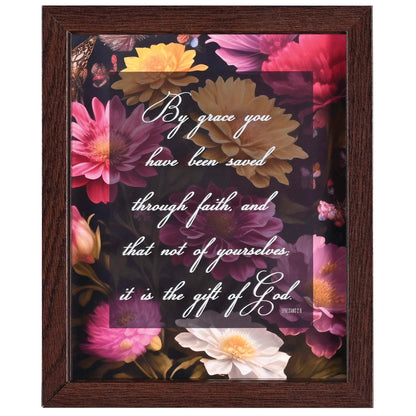 Framed Wall Art By Grace 8x10 Eph. 2:8