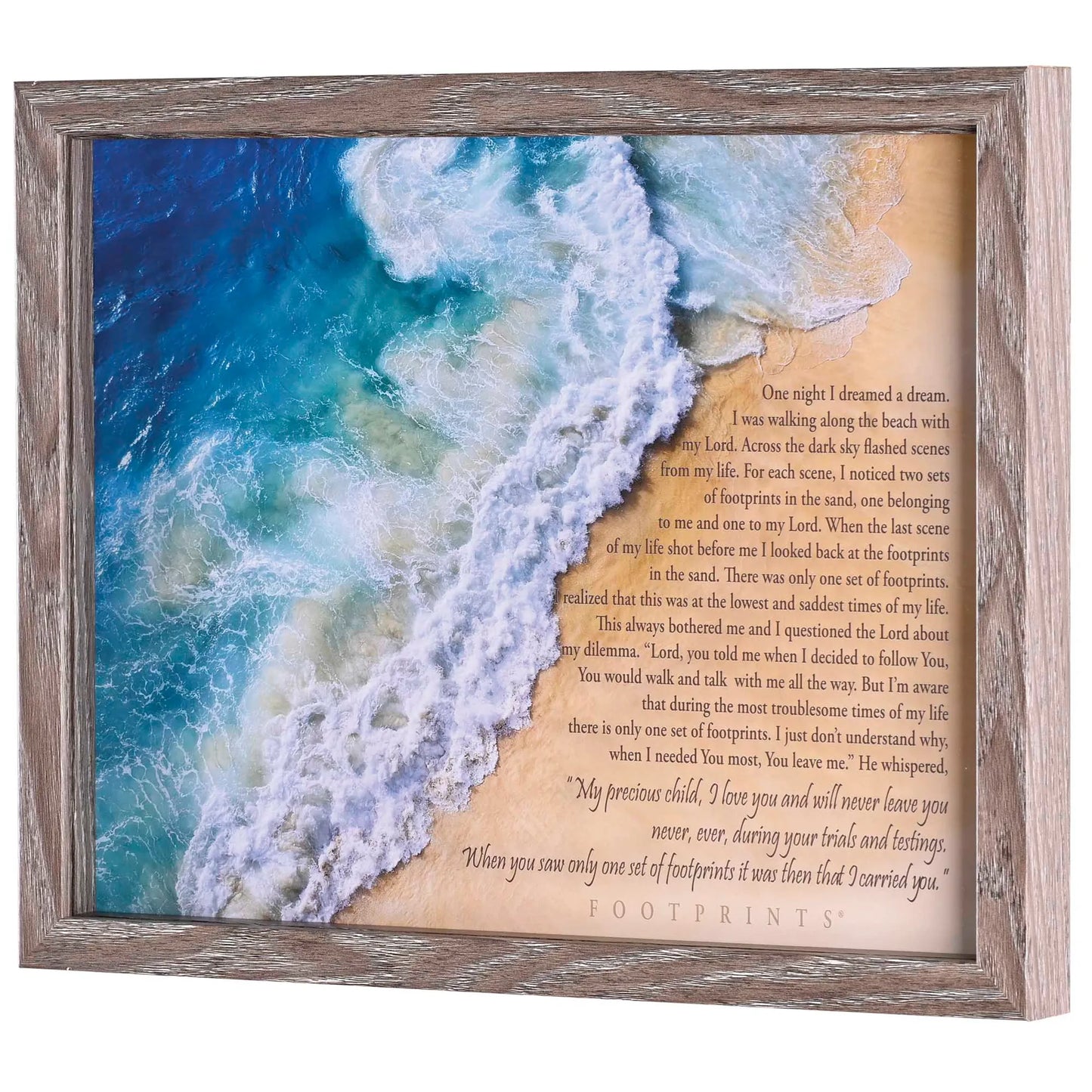 Framed Wall Art Footprints 14x11