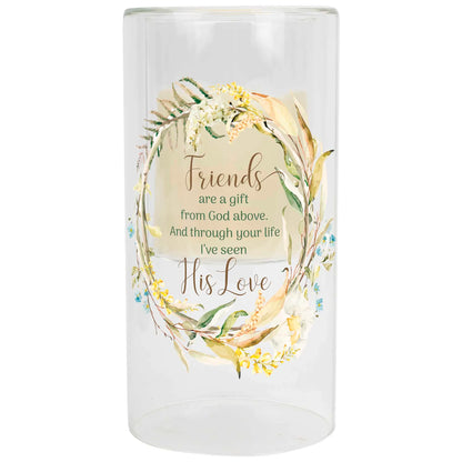 Candleholder Friends Are A Gift 8in