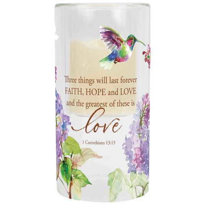 Candleholder Set Faith Hope Love