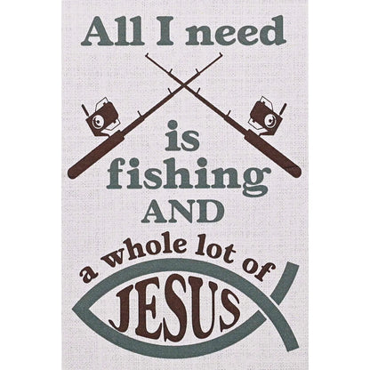 Itty Bitty Card Fishing And Jesus