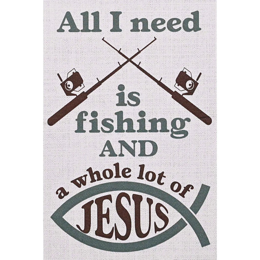 Itty Bitty Card Fishing And Jesus