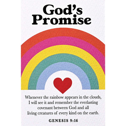 Jesus Figurine&Card Rainbow Gods Promise