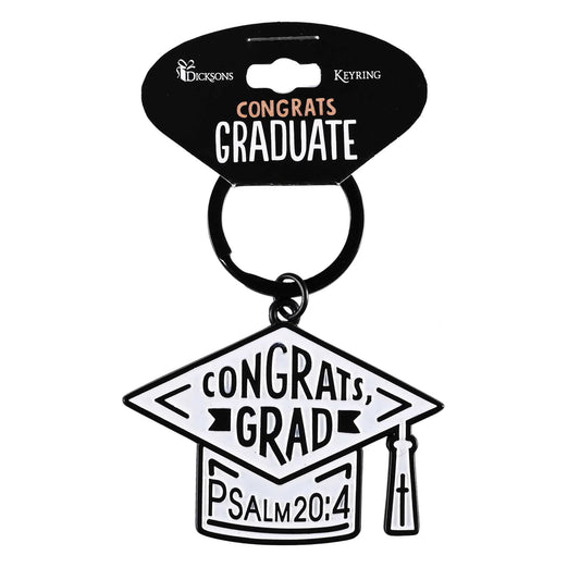 Keyring Congrats Grad Psalm 20:4