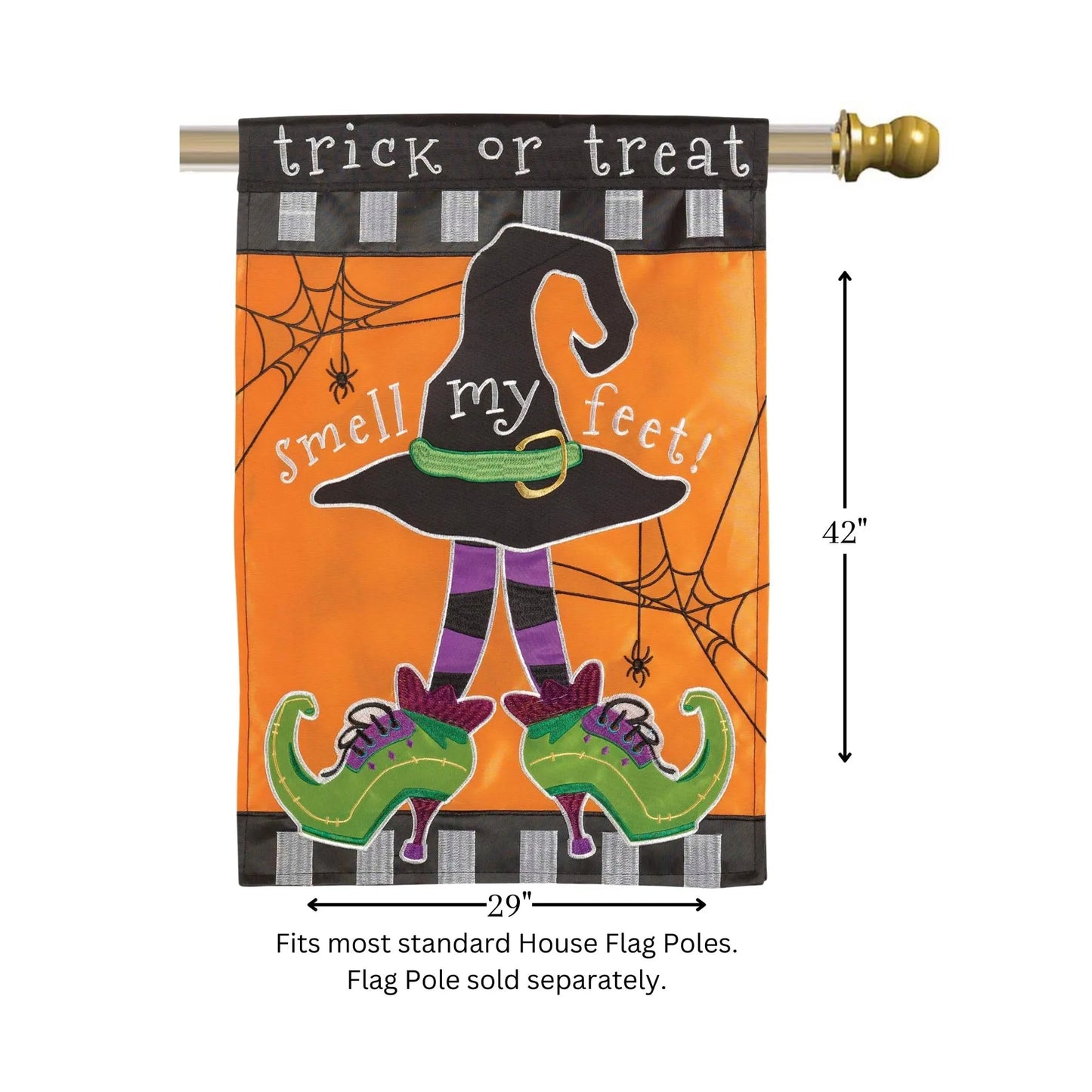 Flag Witch Hat 29x42