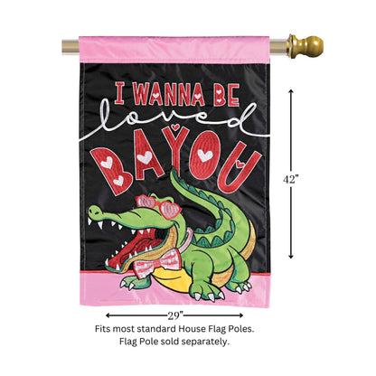 Flag Alligator I Wanna Be Loved 29x42