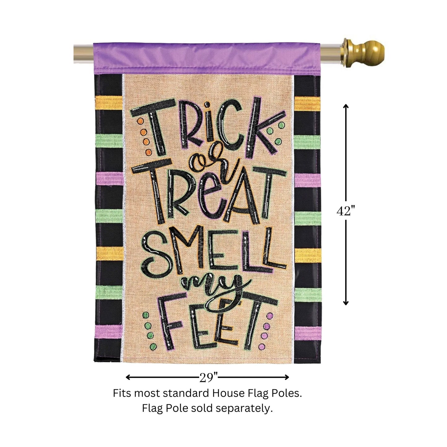 Flag Trick Or Treat Smell My Feet 29x42