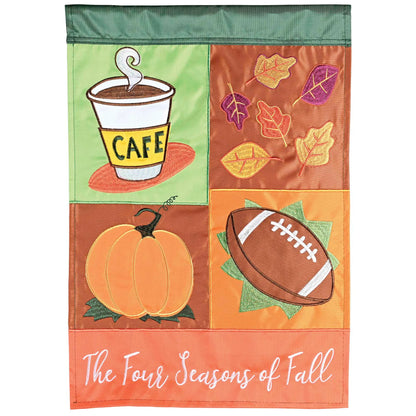 Flag Four Seasons Of Fall 13x18