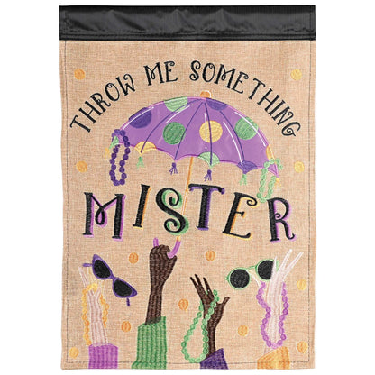 Flag Throw Me Something Mister 13x18