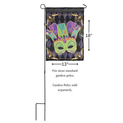 Flag Regal Mardi Gras Mask 13x18