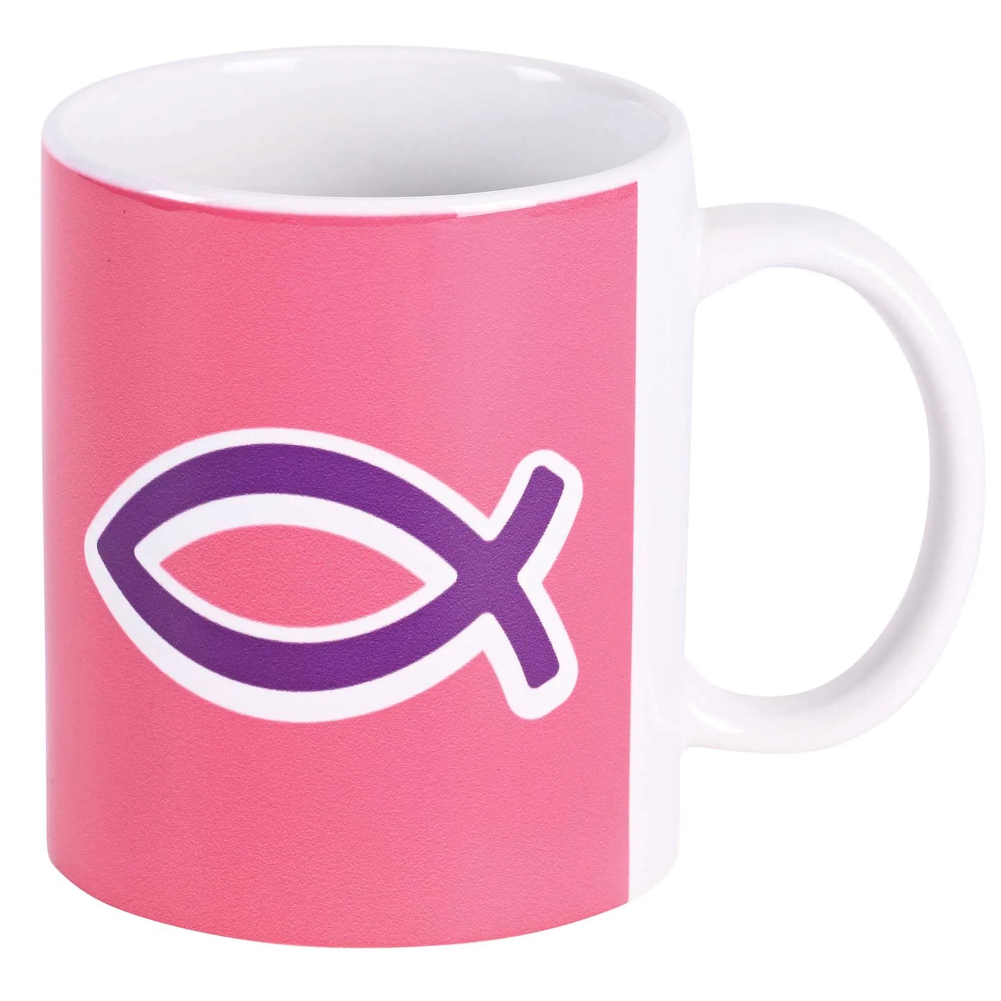 Mug Ceramic Purple Fish 11 oz