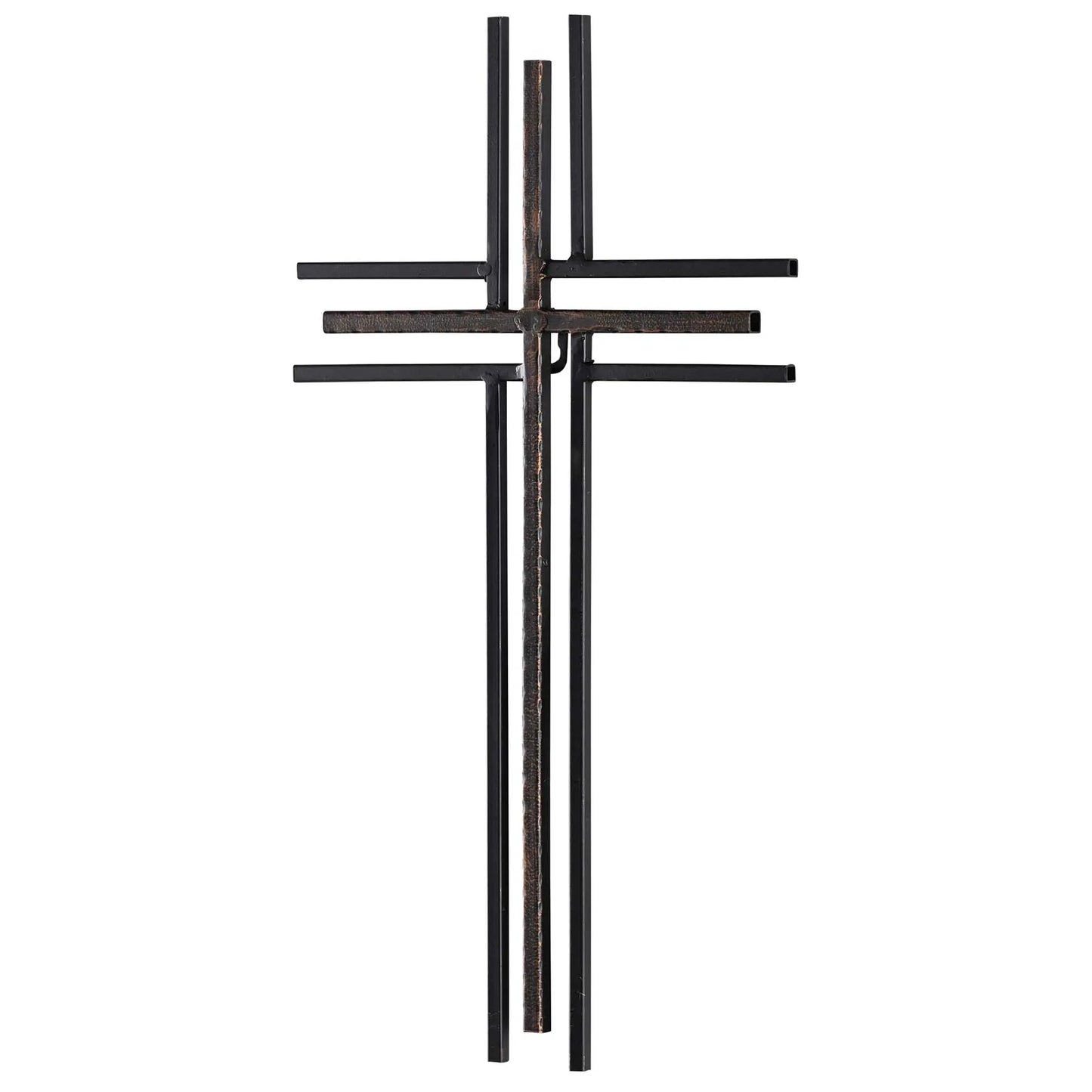 Wall Cross Black Metal 18.75H