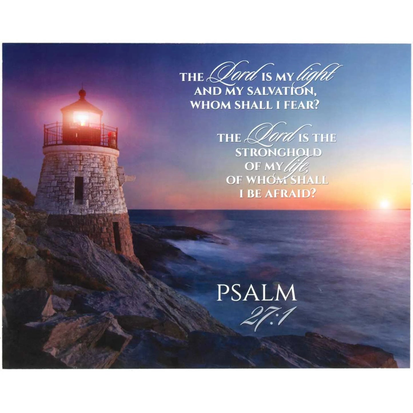 Wall Plaque The Lord Is My Light 10x8