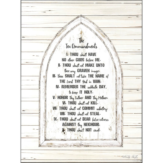 PLQ WALL TEN COMMANDMENTS EX.20:3-17 MDF