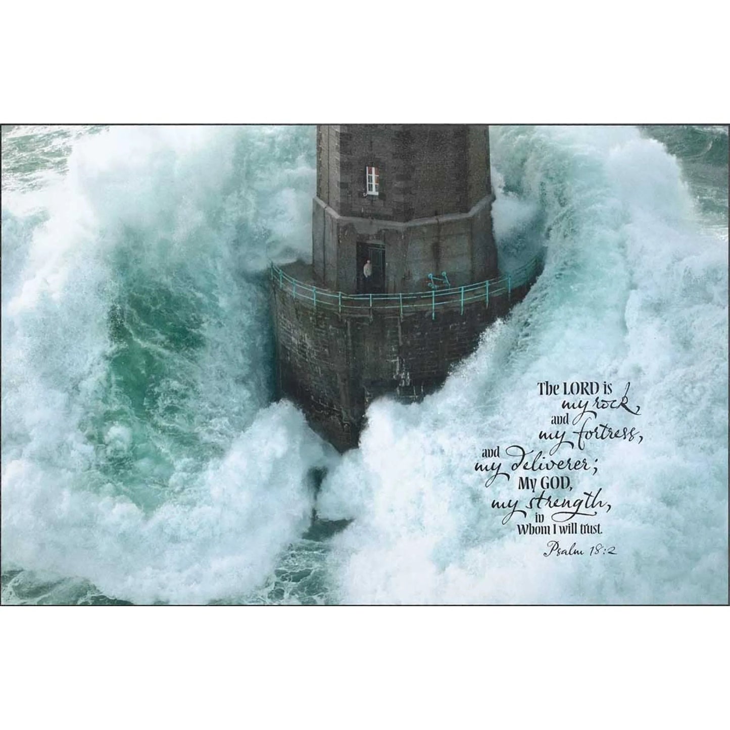 Psalm 18:2 Lighthouse Wall Plaque