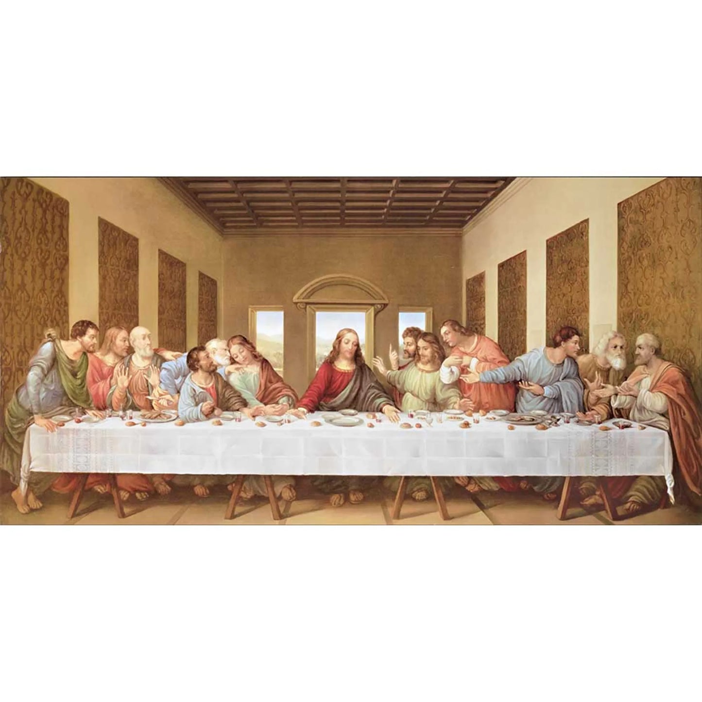 PLQ WALL THE LORD'S SUPPER MDF 30X15