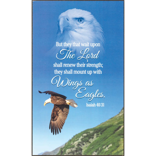 Wall Plaque Eagle Isaiah 40:31 MDF 6x10