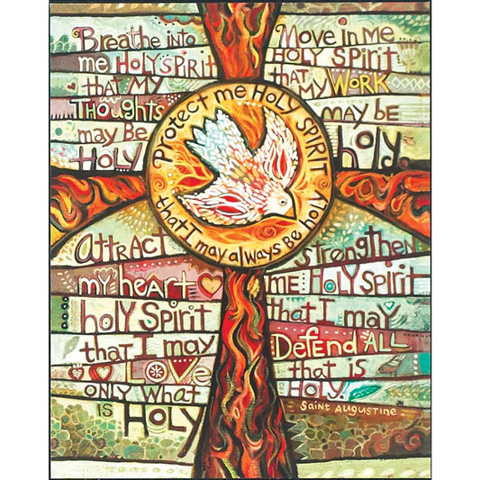 PLQ WALL PROTECT ME HOLY SPIRIT MDF 8X10