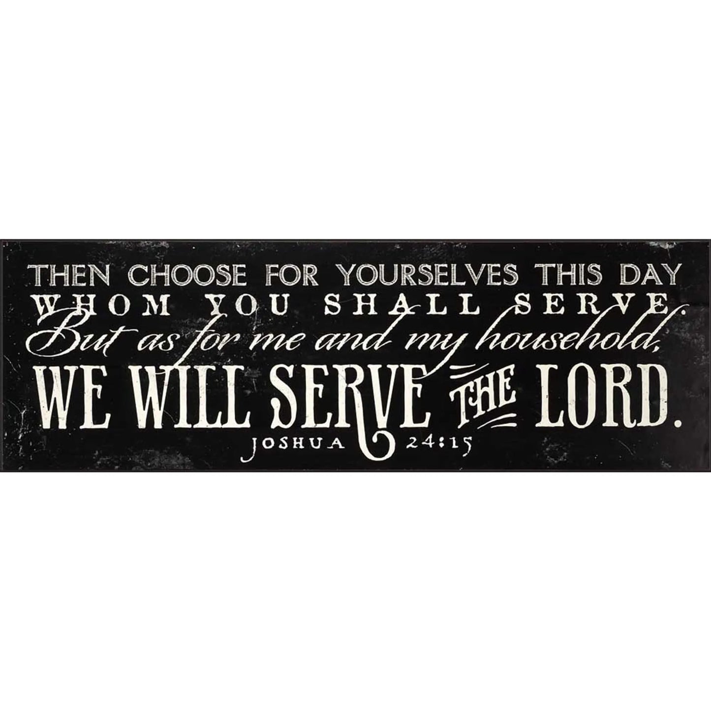 We Will Serve The Lord Wall Plaque