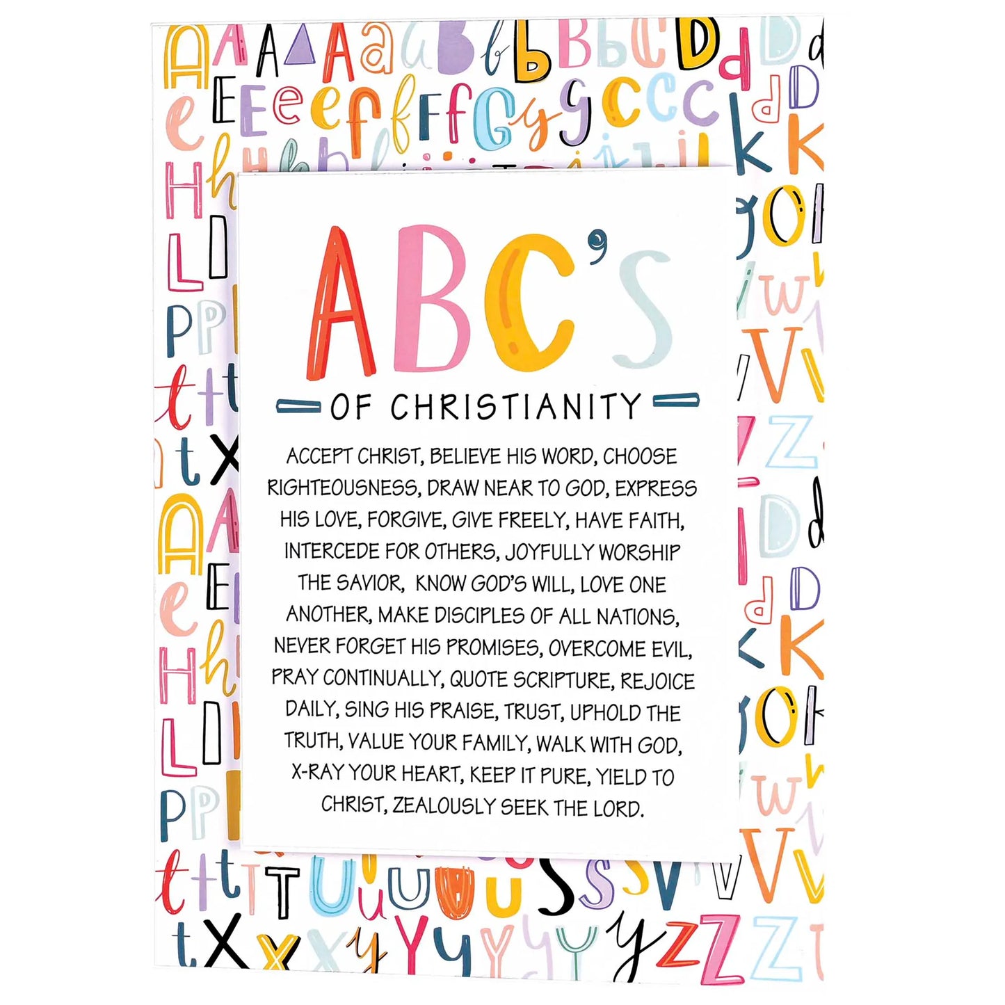 Stacked Wall Plaque ABC Of Christianity