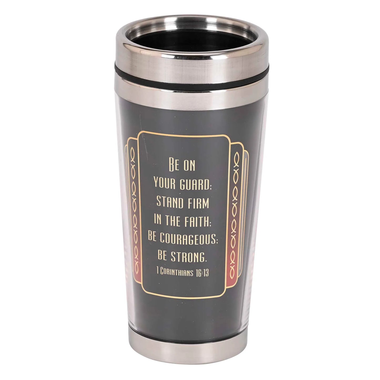 Travel Mug Man Of God 1 Cor. 16:13 16 oz