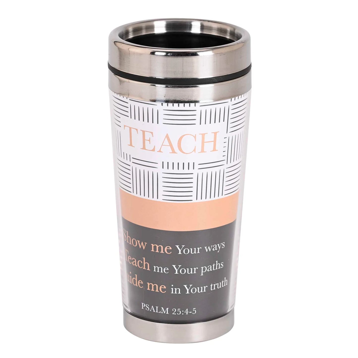 Travel Mug Teach Psalm 25:4-5 16 oz