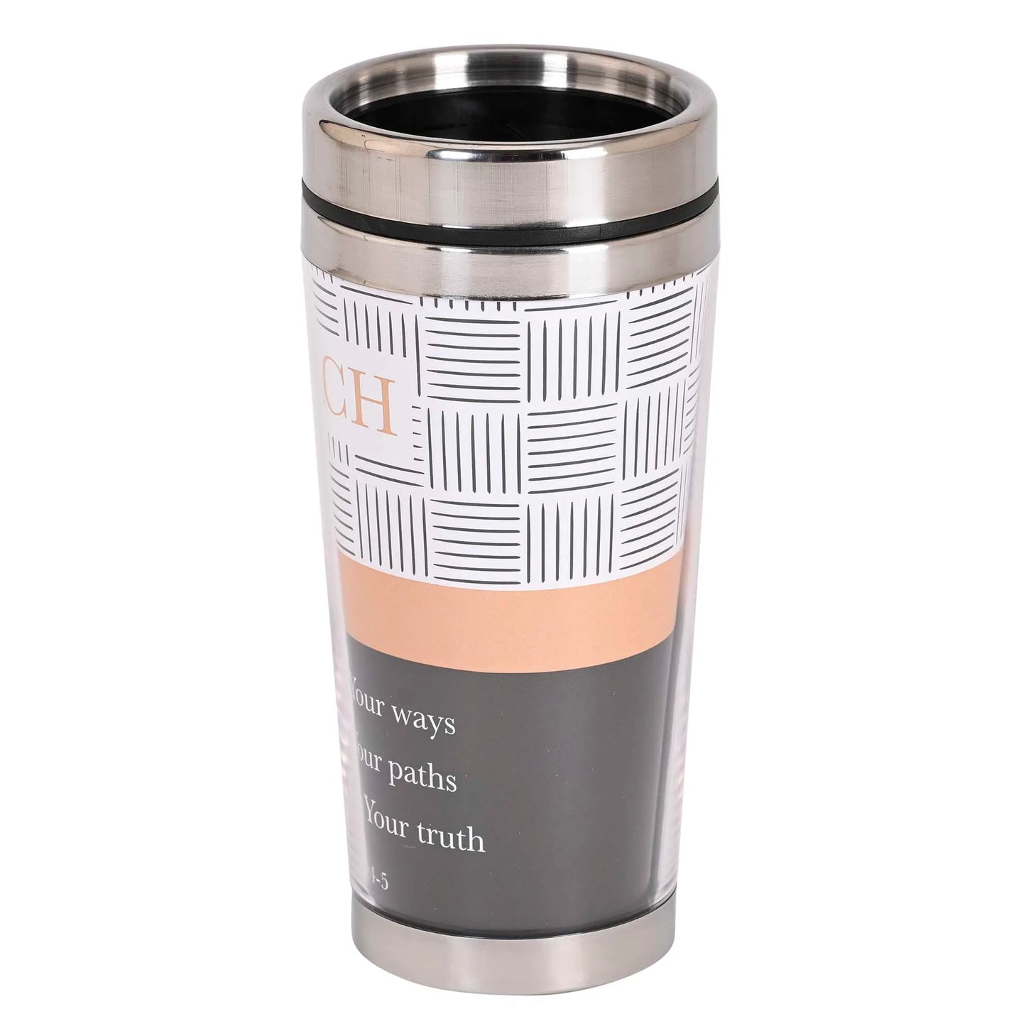 Travel Mug Teach Psalm 25:4-5 16 oz